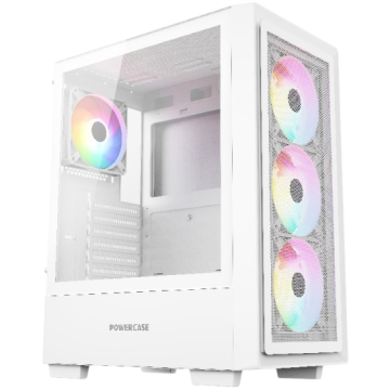 Компьютерный корпус Powercase Mistral AY4W ARGB TG White (CMAYW-A4)