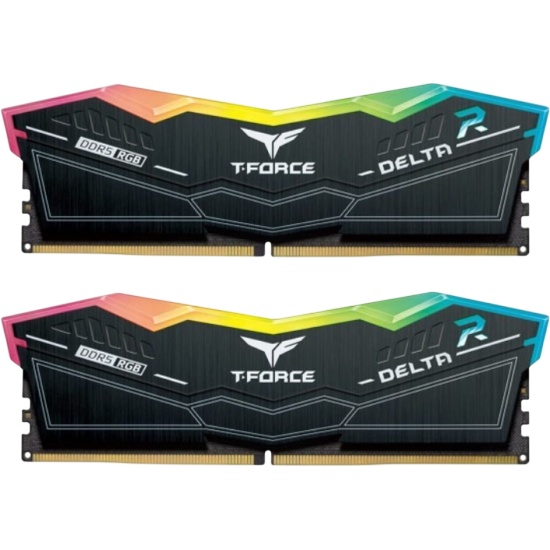 Оперативная память 32 Gb 7600 MHz Team Group T-FORCE DELTA RGB Black (FF3D532G7600HC36DDC01)