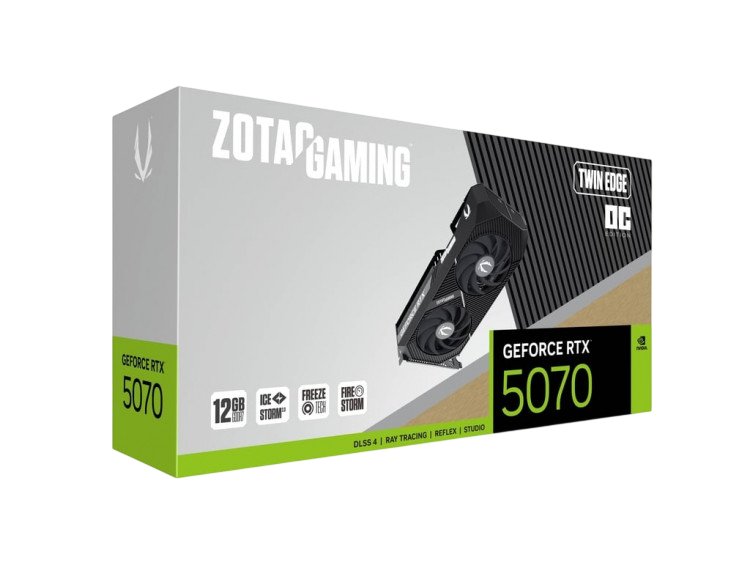 Видеокарта ZOTAC (ZT-B50700H-10P) GeForce RTX 5070 12GB Twin Edge OC