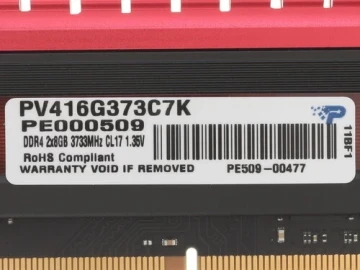 Оперативная память 16 Gb 3733 MHz Patriot KIT2 DDR4 (PV416G373C7K)