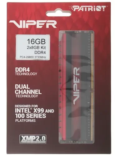 Оперативная память 16 Gb 3733 MHz Patriot KIT2 DDR4 (PV416G373C7K)