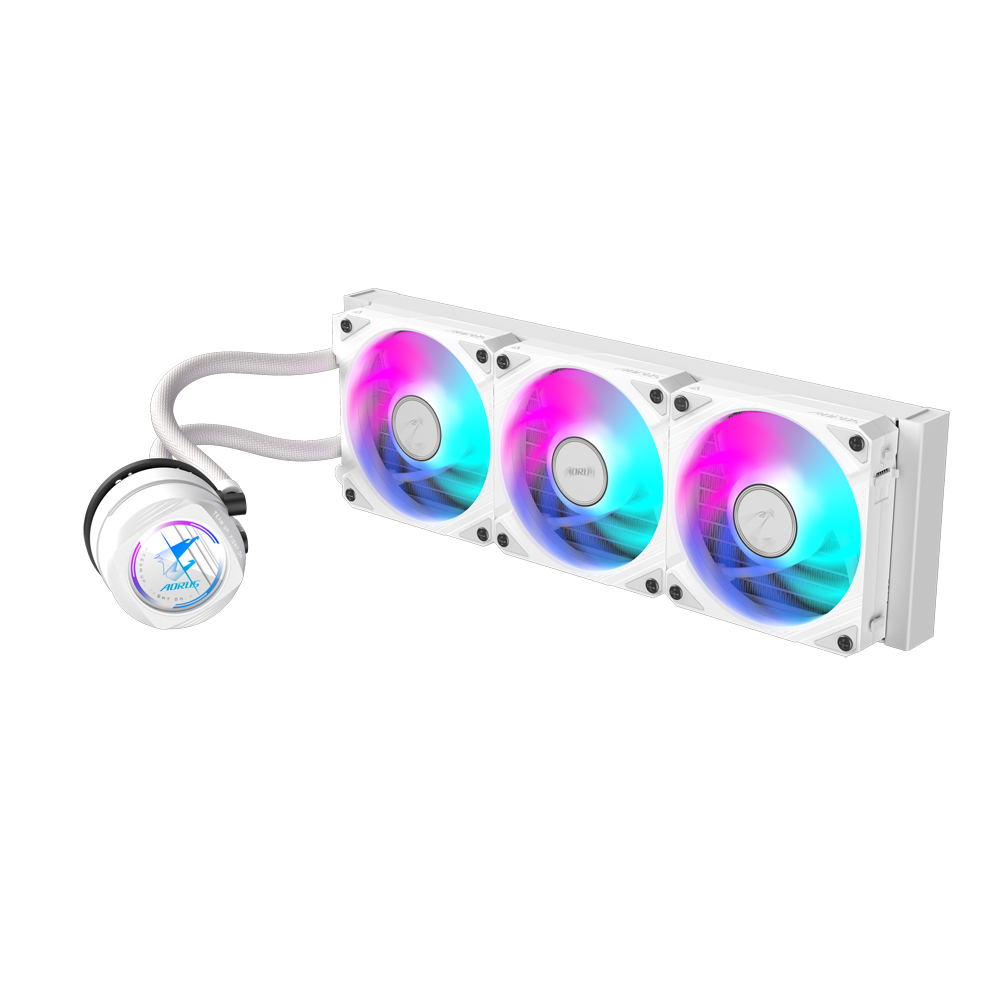 Система жидкостного охлаждения для процессора Gigabyte MULTI SOCKET GP-AORUS WATERFORCE II 360I White