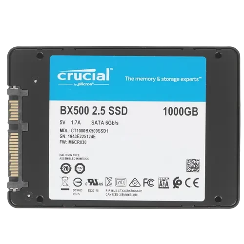 Твердотельный накопитель CRUCIAL 1000 Gb BX500 (CT1000BX500SSD1)