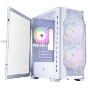 Компьютерный корпус 1STPLAYER DK D4-M ARGB White (D4-M-WH-2F7-14-W-1F7-W)