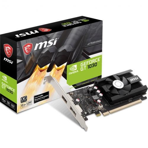 Видеокарта MSI (GT 1030 2GD4 LP OC) GeForce GT 1030 2Gb 2GD4 LP OC