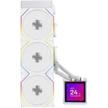 Система жидкостного охлаждения для процессора Lian Li HydroShift II LCD-S 360TL (GHS2LCDS36TW) White (G89.GHS2LCDS36TW.R0)