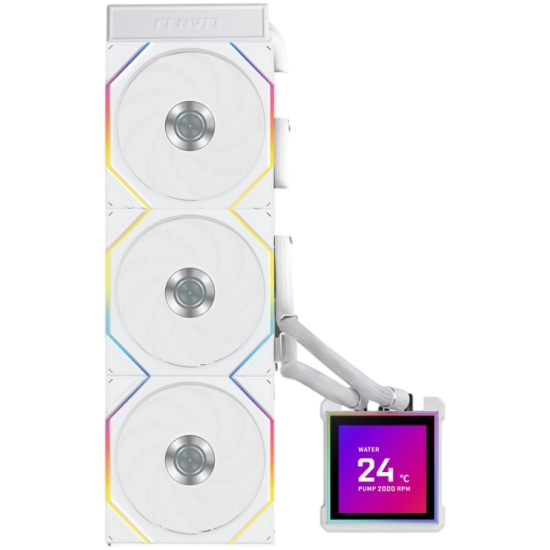 Система жидкостного охлаждения для процессора Lian Li HydroShift II LCD-S 360TL (GHS2LCDS36TW) White (G89.GHS2LCDS36TW.R0)