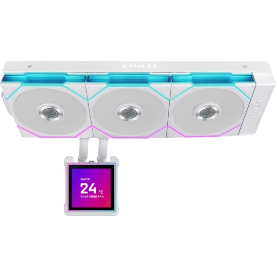 Система жидкостного охлаждения для процессора Lian Li HydroShift II LCD-S 360TL (GHS2LCDS36TW) White (G89.GHS2LCDS36TW.R0)
