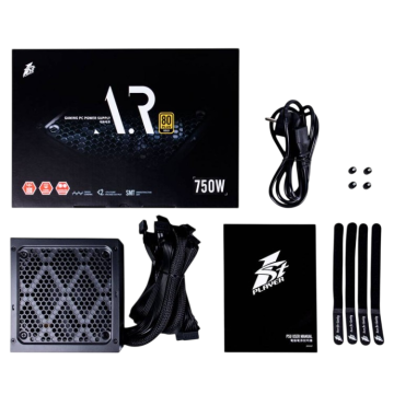 Блок питания 1STPLAYER 750W AR Black (PS-750AR)