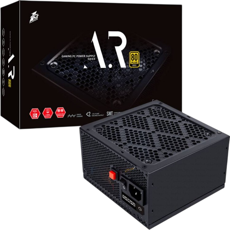 Блок питания 1STPLAYER 750W AR Black (PS-750AR)