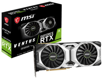 Видеокарта MSI (RTX 2080 Ti VENTUS GP) GeForce RTX 2080 Ti 1350MHz PCI-E 3.0 11264MB 14000MHz 352 bit 3xDisplayPort HDMI HDCP VENTUS GP