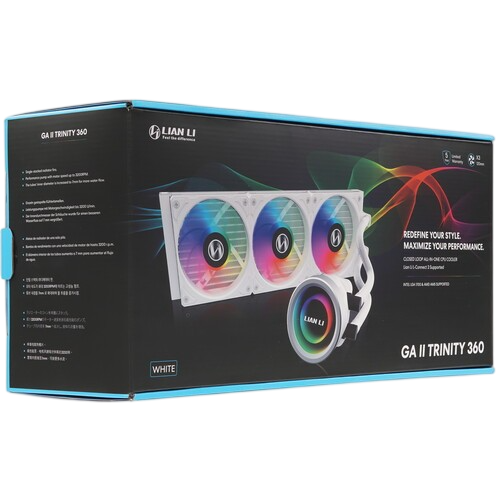 Система жидкостного охлаждения для процессора Lian Li GALAHAD II Trinity 360 ARGB White G89.GA2T36W.R0 PWM
