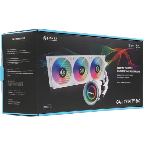 Система жидкостного охлаждения для процессора Lian Li GALAHAD II Trinity 360 ARGB White G89.GA2T36W.R0 PWM