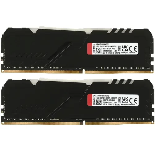 Оперативная память 32 Gb 3200 MHz Kingston FURY BEAST RGB (KF432C16BBAK2/32)