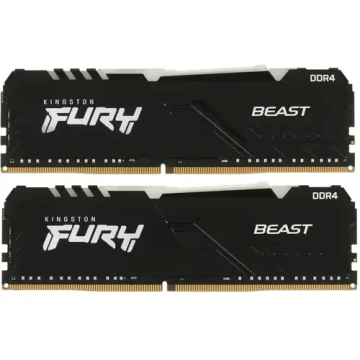 Оперативная память 32 Gb 3200 MHz Kingston FURY BEAST RGB (KF432C16BBAK2/32)
