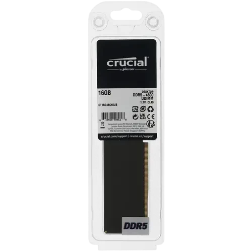 Оперативная память 16 Gb 4800 MHz CRUCIAL (CT16G48C40U5)