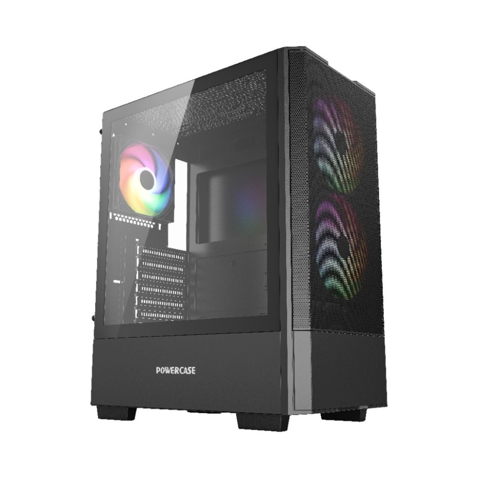 Компьютерный корпус Powercase Mistral AY3B ARGB Black (CMAYB-A3)