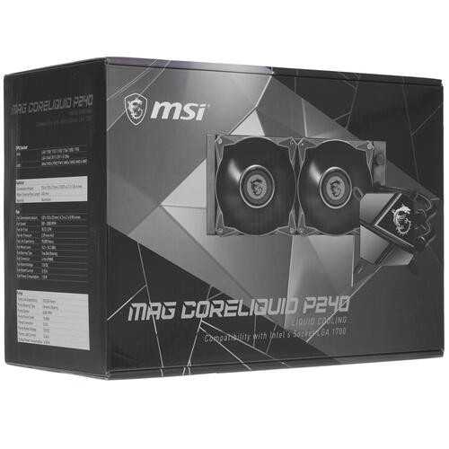 Система жидкостного охлаждения для процессора MSI MAG CORELIQUID P240 Black 306-7ZW2P11-813