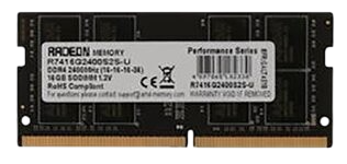 Оперативная память 16 Gb 2400 MHz AMD R7 PERFOMANCE SERIES Black (R7416G2400S2S-U)