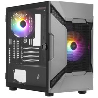 Компьютерный корпус 1STPLAYER DK D3-A TG RGB Black (D3-A-BK-2G6P)