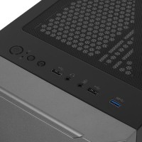 Компьютерный корпус 1STPLAYER DK D3-A TG RGB Black (D3-A-BK-2G6P)