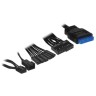 Компьютерный корпус 1STPLAYER DK D3-A TG RGB Black (D3-A-BK-2G6P)