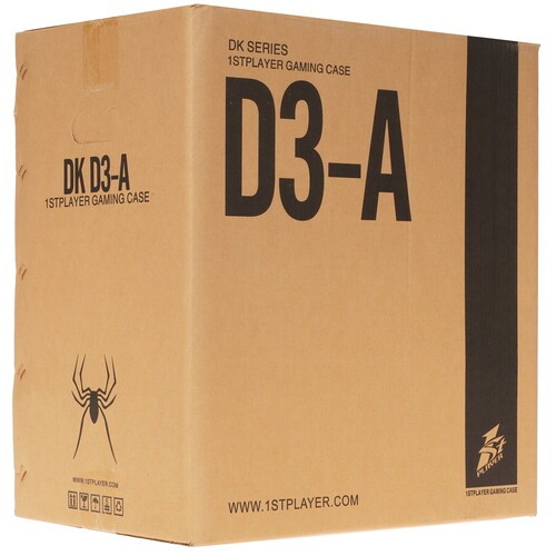Компьютерный корпус 1STPLAYER DK D3-A TG RGB Black (D3-A-BK-2G6P)
