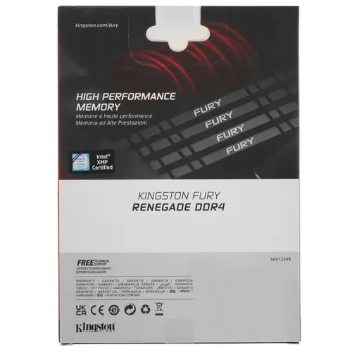 Оперативная память 16 Gb 3200 MHz Kingston FURY RENEGADE Black (KF432C16RB1/16)