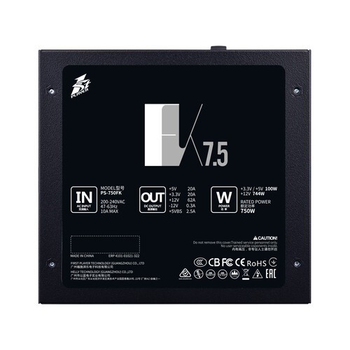 Блок питания 1STPLAYER 750W FK Black (PS-750FK)