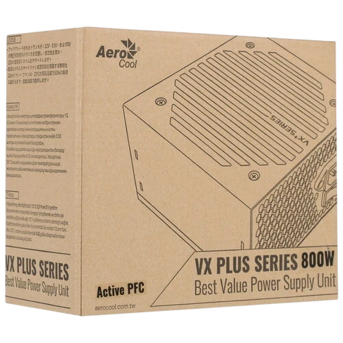 Блок питания Aerocool 800W VX PLUS 800