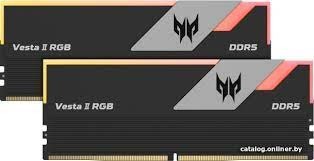 Оперативная память 32 Gb 6800 MHz Acer Predator Vesta II RGB Silver VESTA2-32GB-6800-1R8-V2 (BL.9BWWR.361)