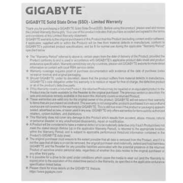 Твердотельный накопитель Gigabyte 500 Gb (G325E500G)
