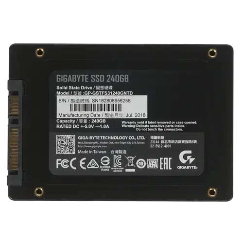 Твердотельный накопитель Gigabyte 240 Gb (GP-GSTFS31240GNTD)