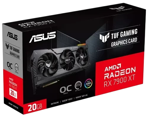 Видеокарта ASUS (TUF-RX7900XT-O20G GAMING) Radeon RX 7900 XT 20GB D6 OC 90YV0IV1-M0NA00