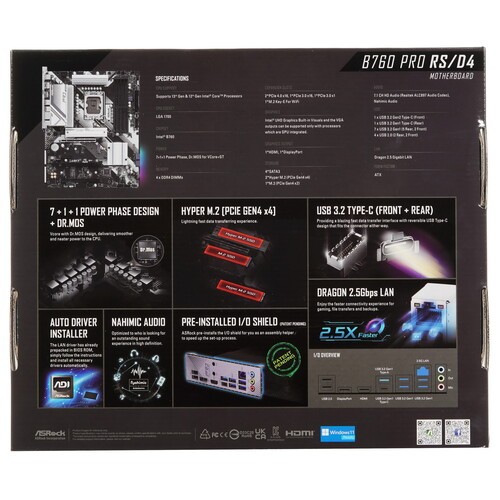 Материнская плата ASRock B760 PRO RS/D4