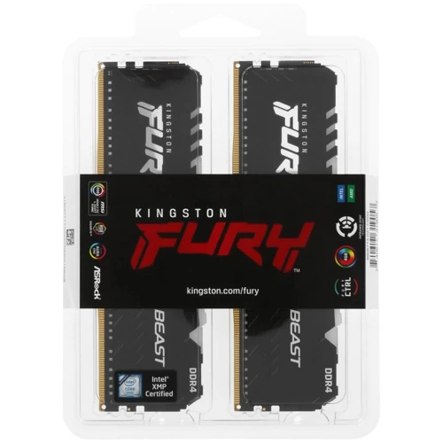 Оперативная память 32 Gb 3600 MHz Kingston FURY BEAST RGB (KF436C18BBAK2/32)