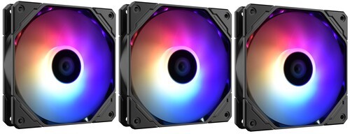 Комплект вентиляторов для корпуса ID-COOLING ARGB Black (TF-12025-PRO-ARGB TRIO) PWM