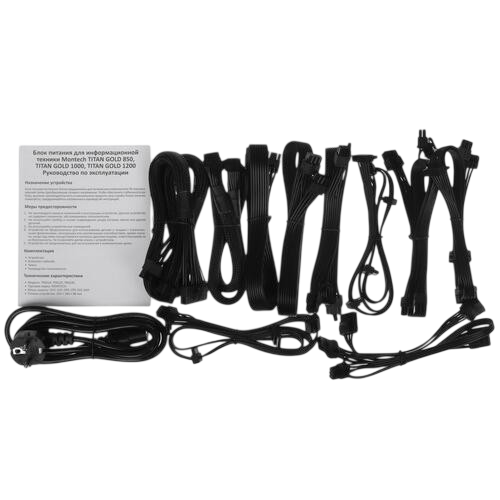 Блок питания Montech 850W TITAN GOLD Black (TIS0124) 16 Pin (PCIe 5.0 Connector Cable Details)