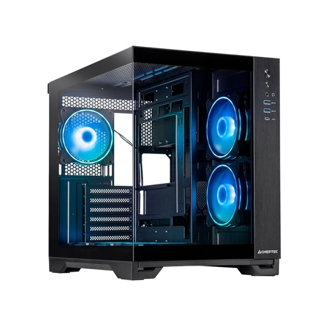 Компьютерный корпус Chieftec VISIO TG ARGB Black (GM-30B-TG-OP)