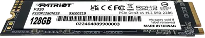 Твердотельный накопитель Patriot 128 Gb P320 (P320P128GM28)