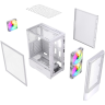 Компьютерный корпус Powercase Mistral AY3W ARGB TG White (CMAYW-A3)