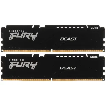 Оперативная память 64 Gb 5600 MHz Kingston FURY Beast RGB Black (KF556C36BBE2K2-64)