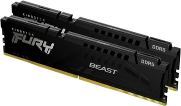 Оперативная память 64 Gb 5600 MHz Kingston FURY Beast RGB Black (KF556C36BBE2K2-64)