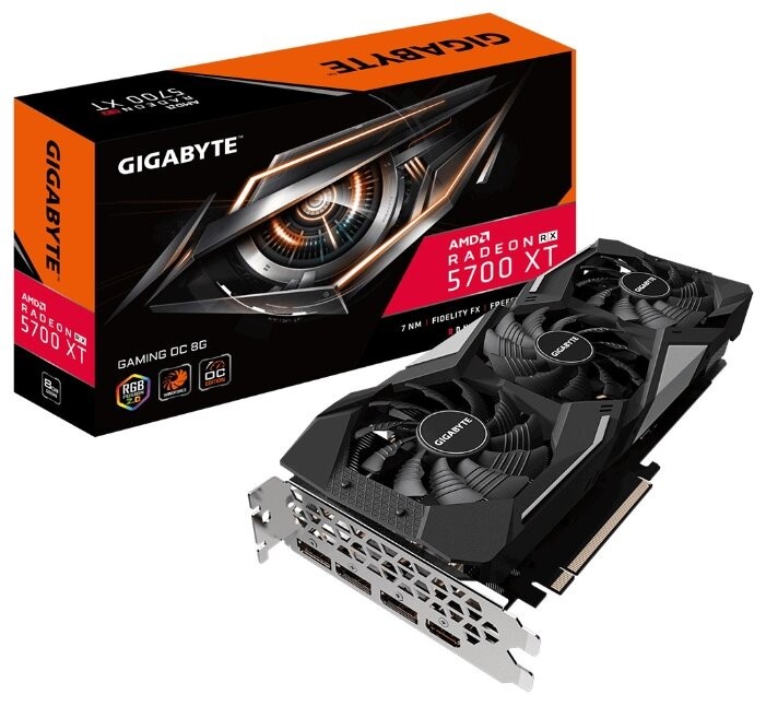 Видеокарта GIGABYTE (GV-R57XTGAMING OC-8GD) Radeon RX 5700 XT 8GB Gaming OC