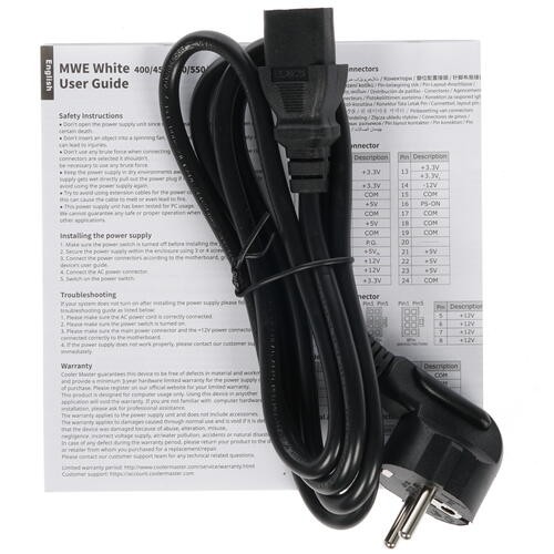 Блок питания Cooler Master 600W MasterWatt Lite 600 MPE-6001-ACABW-EU