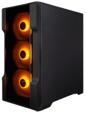 Компьютерный корпус 1STPLAYER TRILOBITE T3-G ARGB Black (FP_T3-G-BK-4F2(AP))