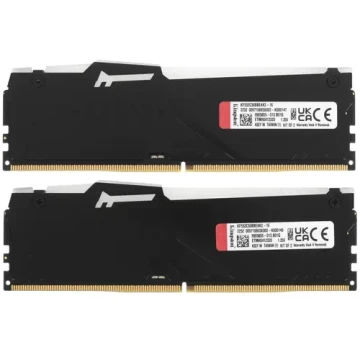 Оперативная память 16 Gb 5200 MHz Kingston FURY Beast RGB Black (KF552C36BBEAK2-16)