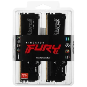 Оперативная память 16 Gb 5200 MHz Kingston FURY Beast RGB Black (KF552C36BBEAK2-16)