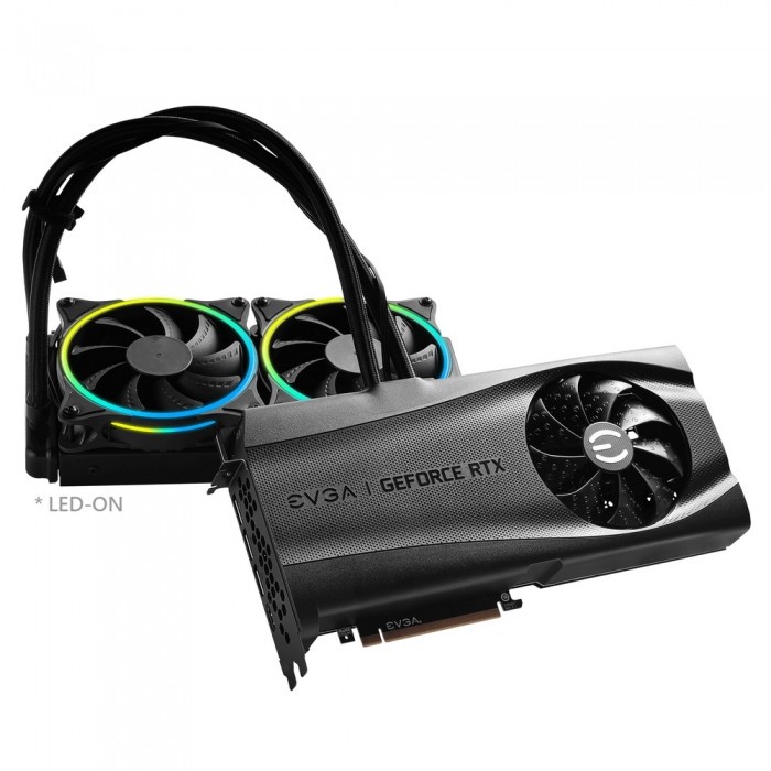 Видеокарта EVGA (24G-P5-3988-KR) GeForce RTX 3090 24GB FTW3 ULTRA HYBRID GAMING