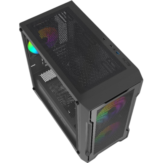 Компьютерный корпус Powercase Mistral Micro X3B ARGB Black (CMMXB-A3)